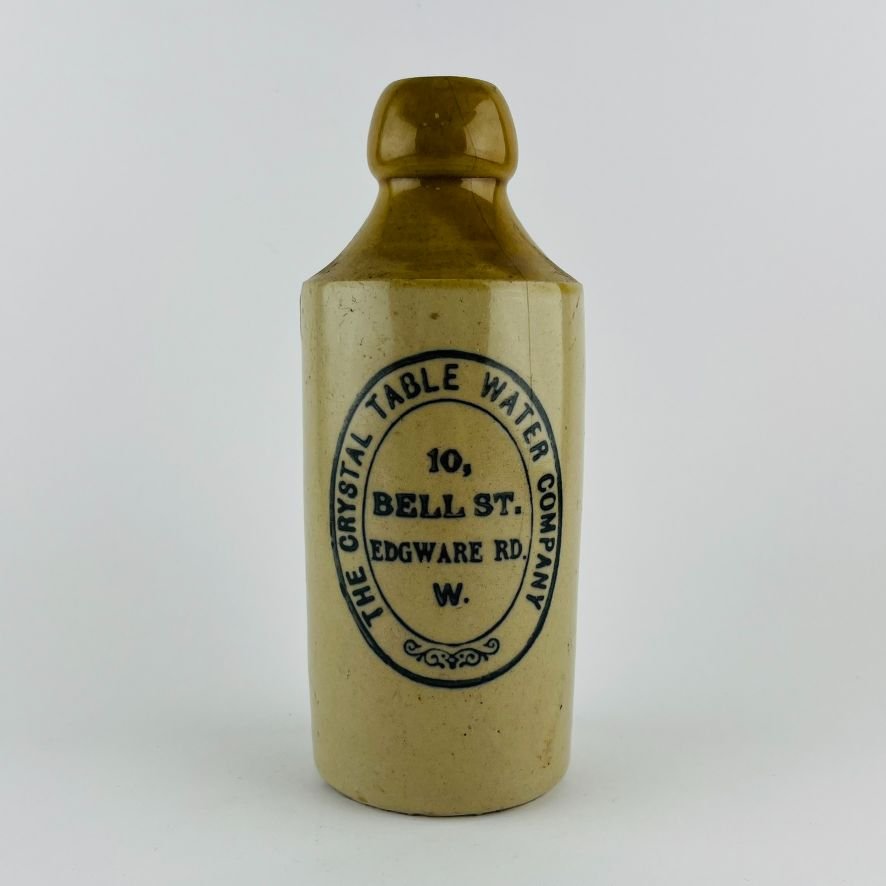 Tres botellas inglesas en gres