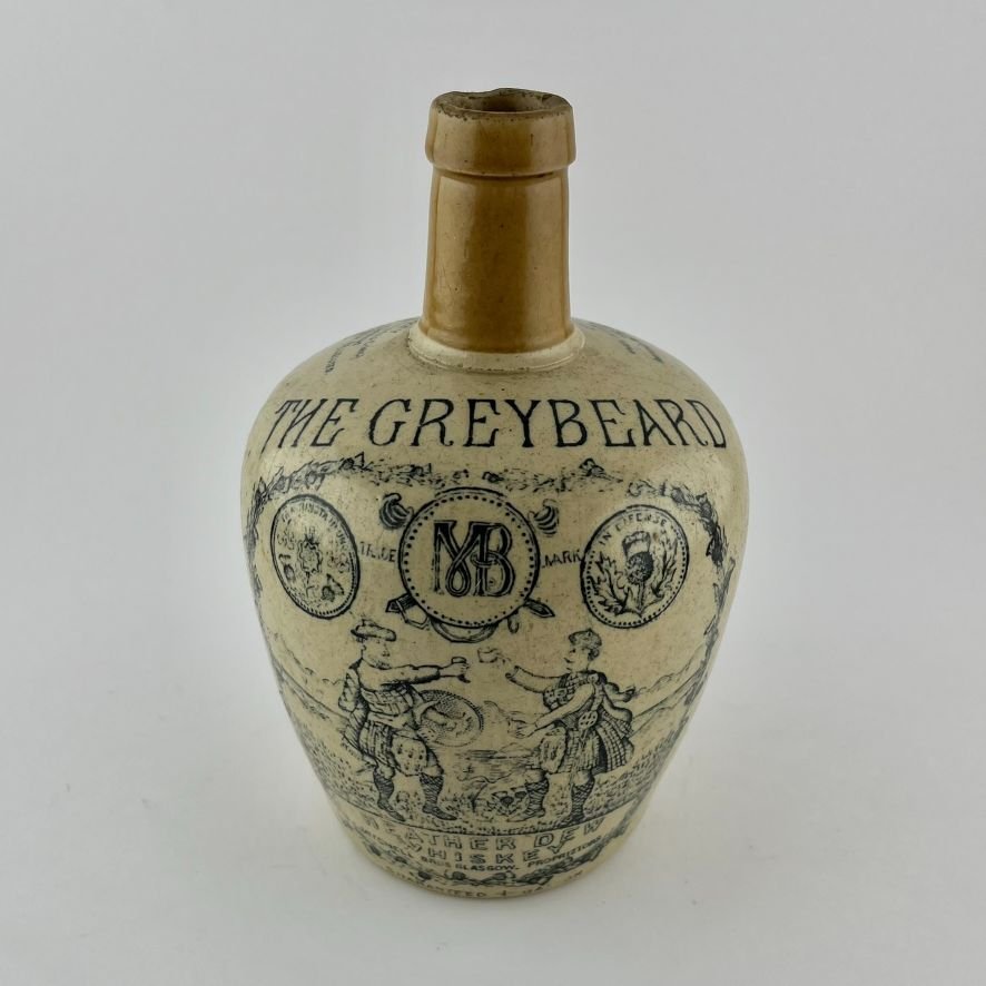 Tres botellas de whisky en gres - Imagen 10