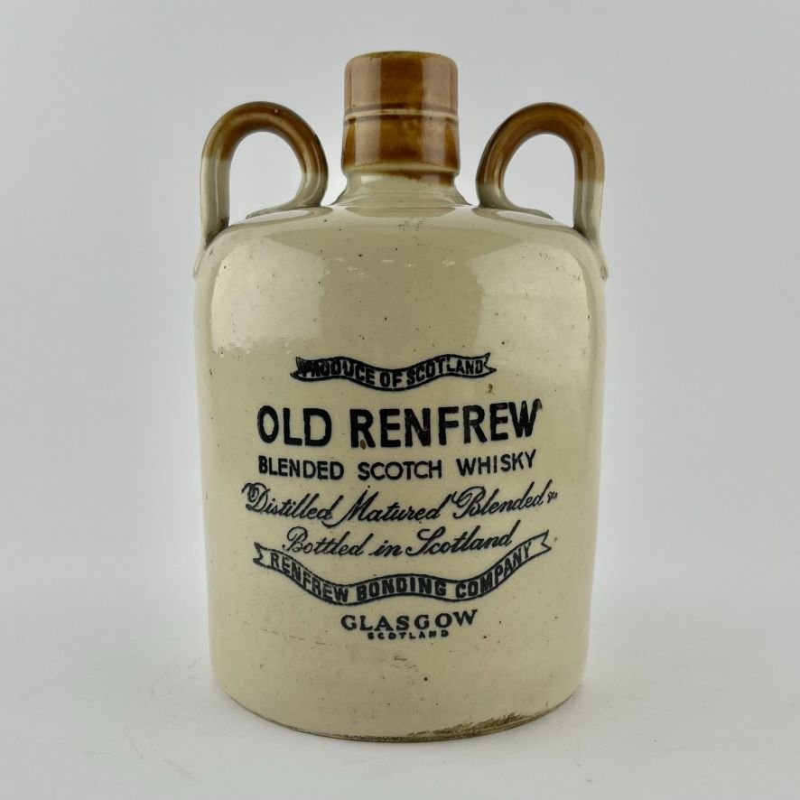 Dos botellas de whisky en gres