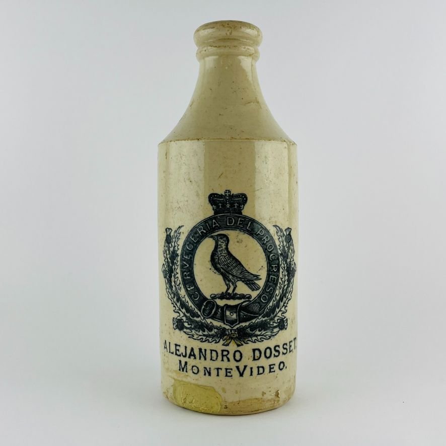 Botella uruguaya en gres