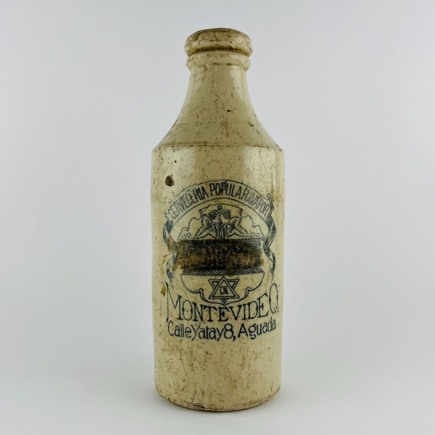 Botella uruguaya en gres