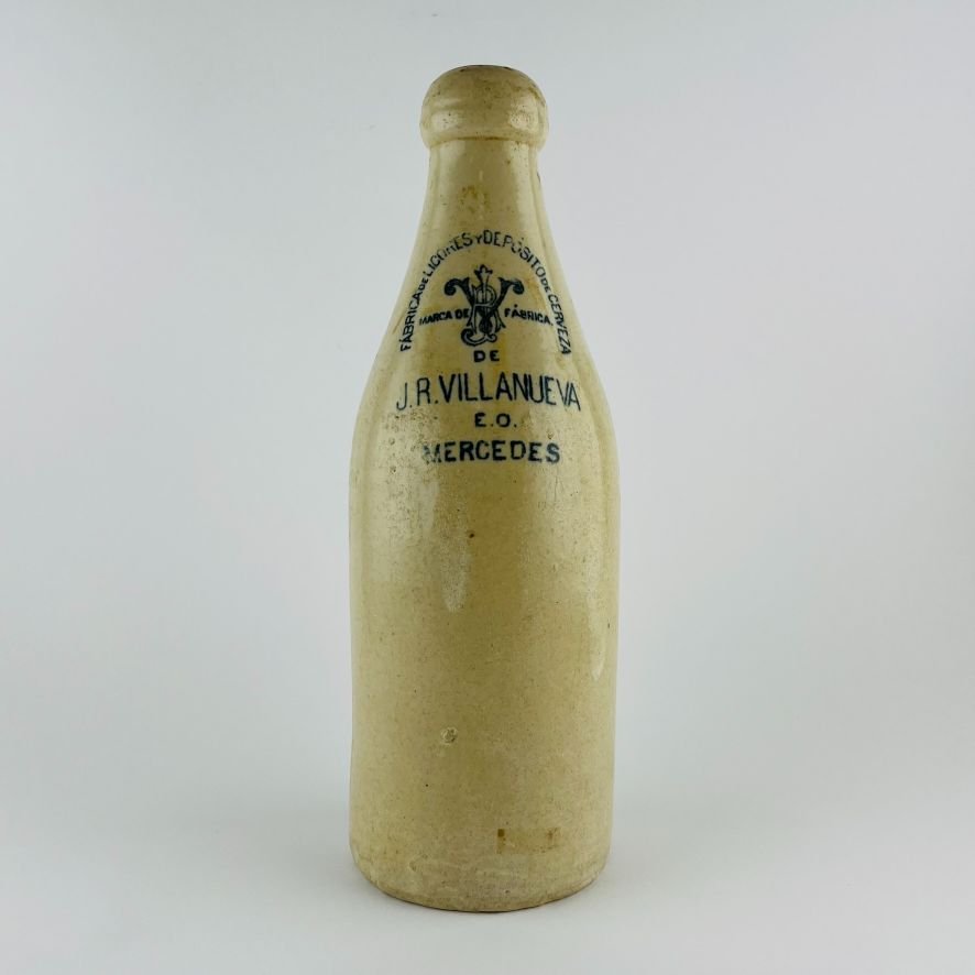 Botella uruguaya en gres