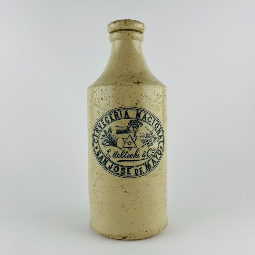 Botella uruguaya en gres