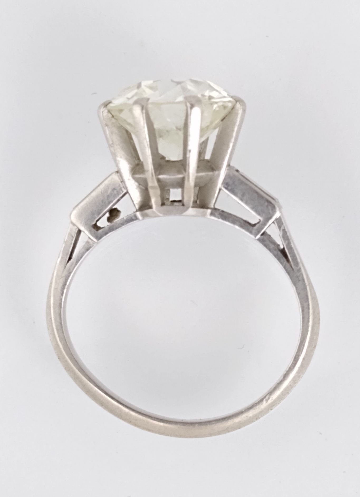 Anillo oro 18 K, brillante y diamantes - Imagen 6