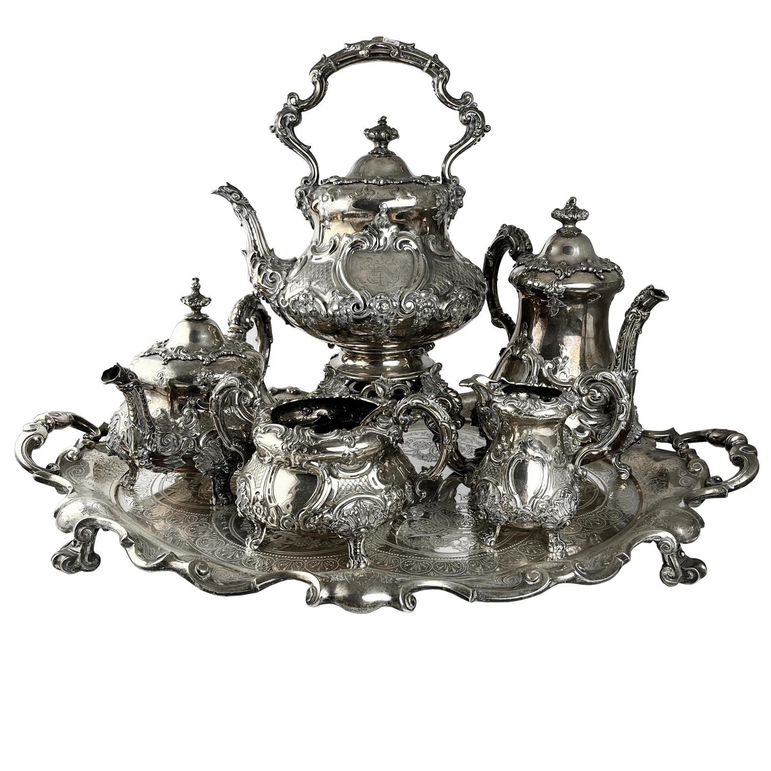 Juego para té y café en plata