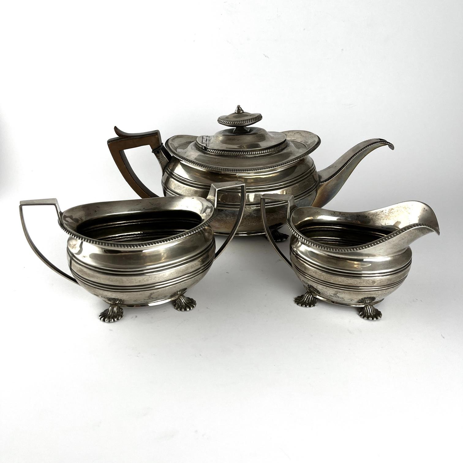 Juego para té en plata