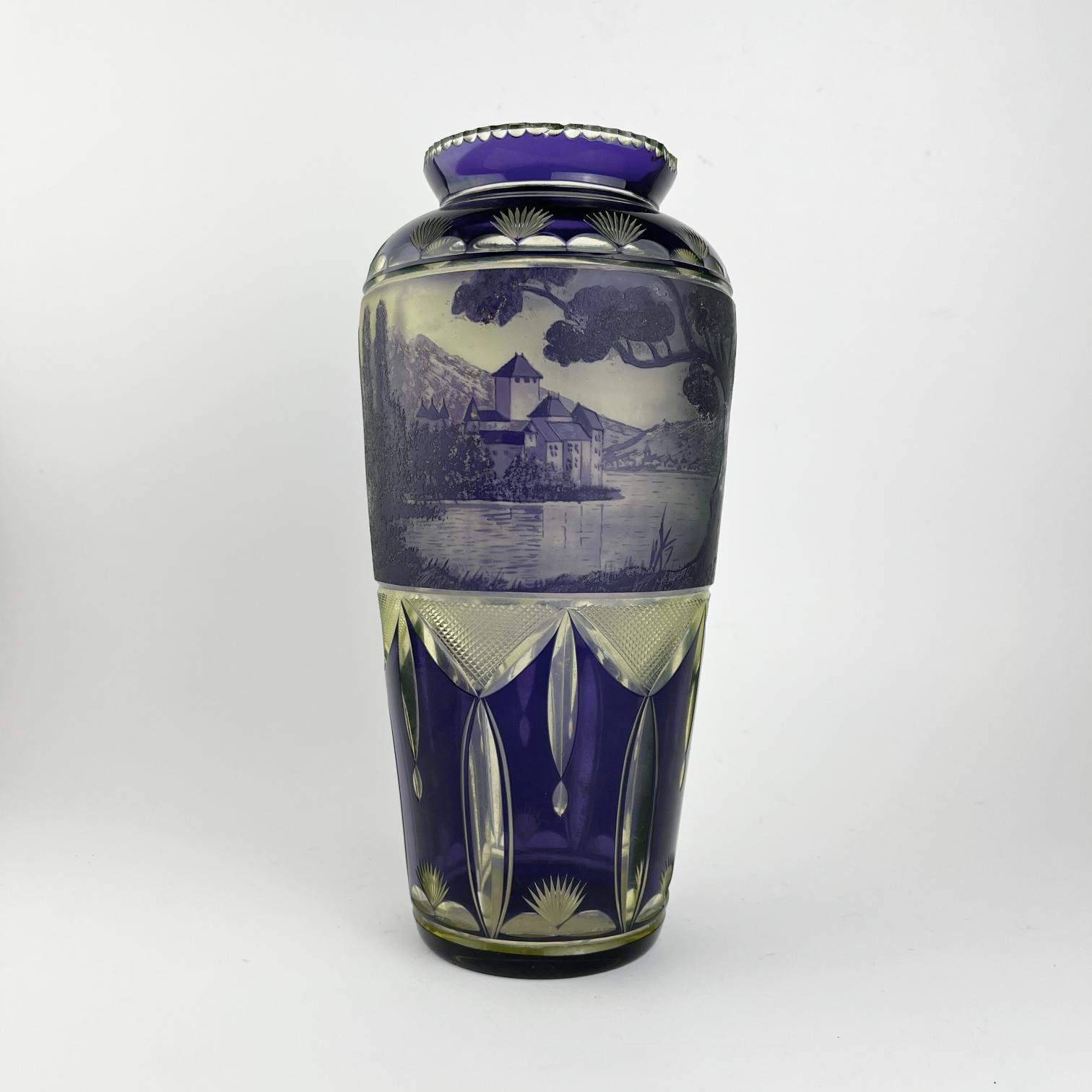 Florero en cristal Val St. Lambert