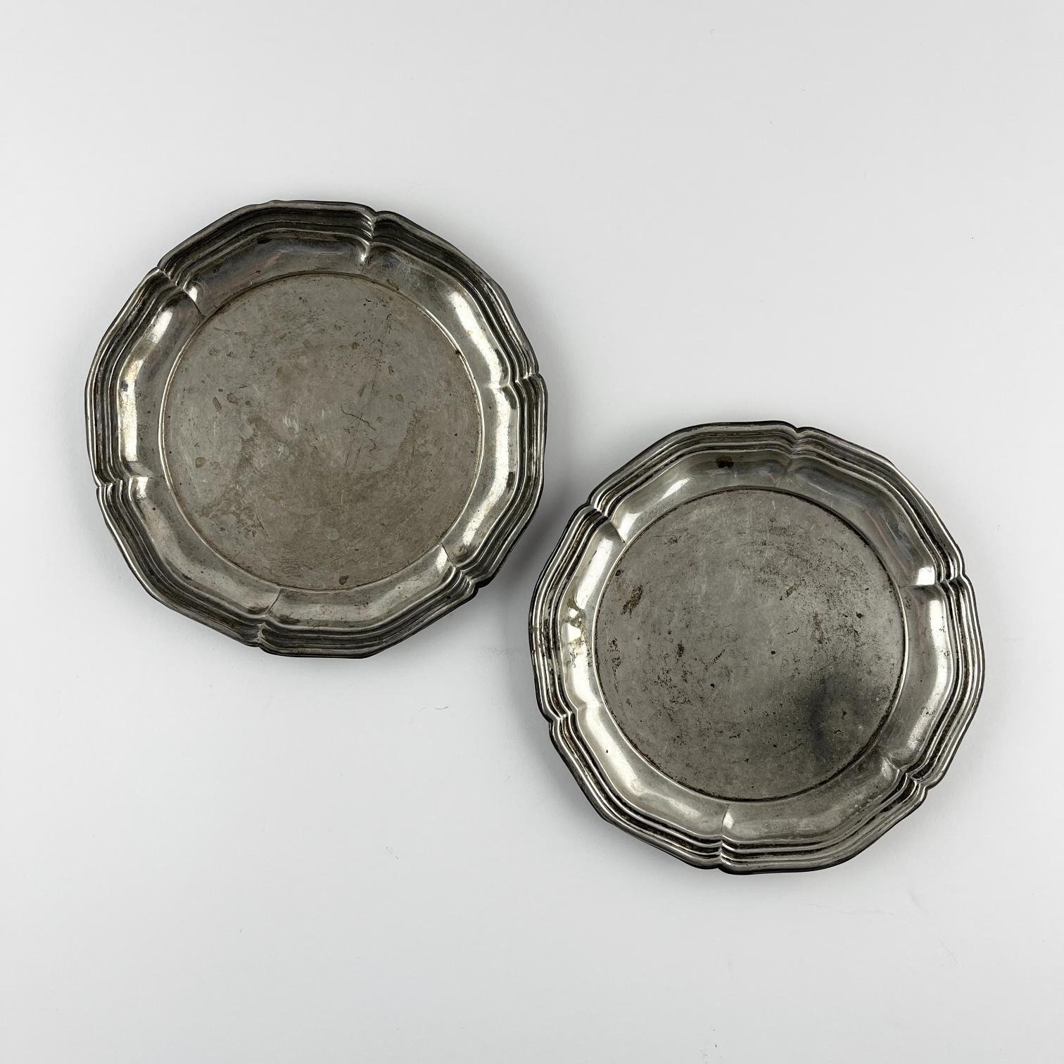 Posabotellas en plata