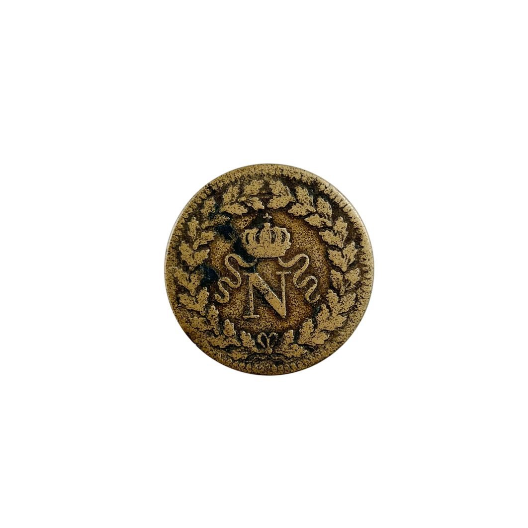 Moneda napoleónica en bronce