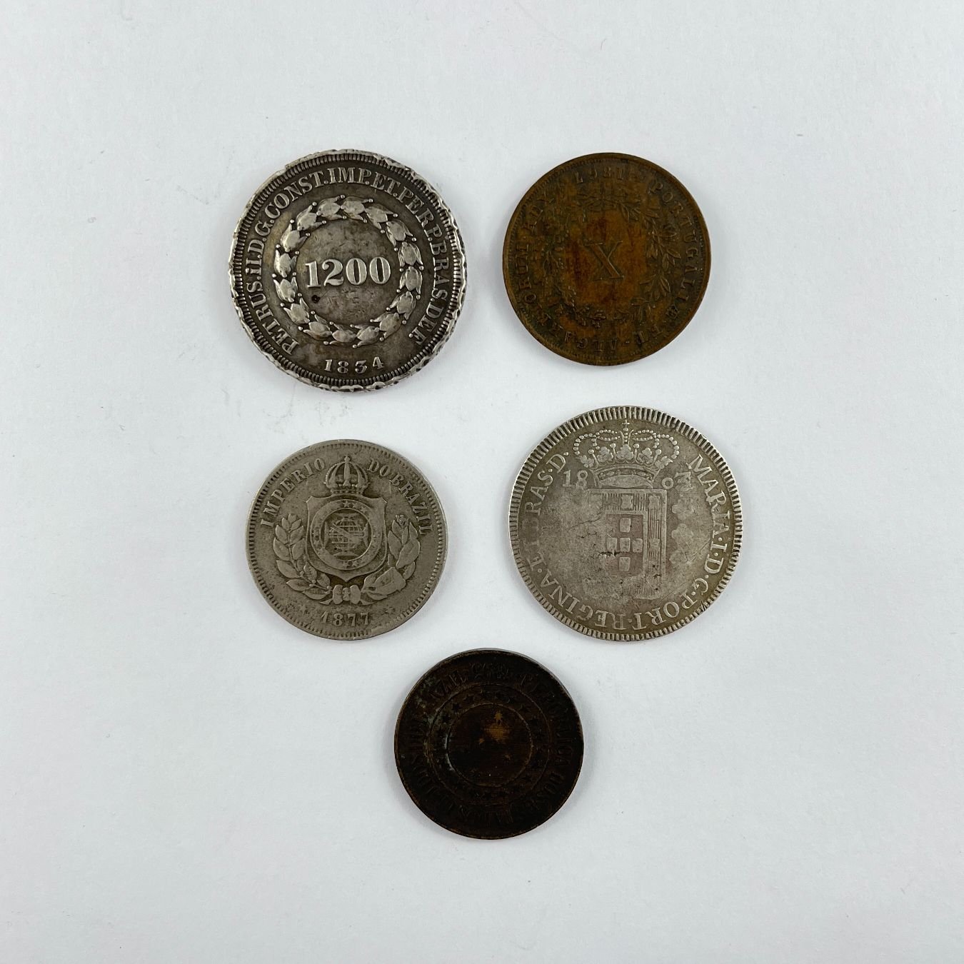 Monedas en plata y cobre