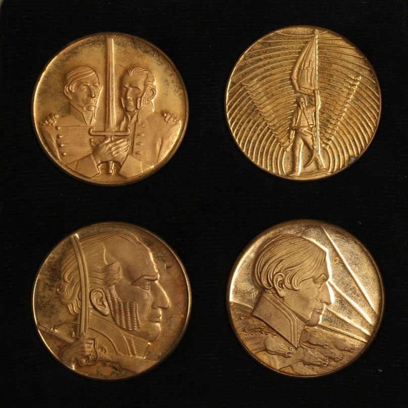 Medallas uruguayas en bronce