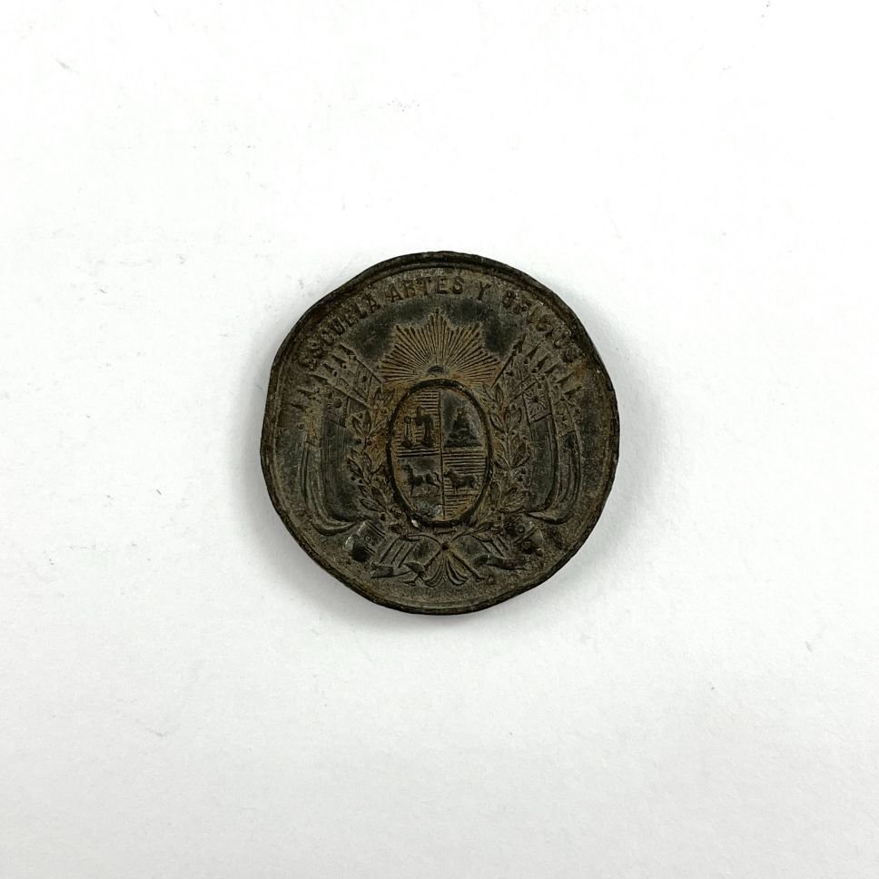 Medalla uruguaya en metal