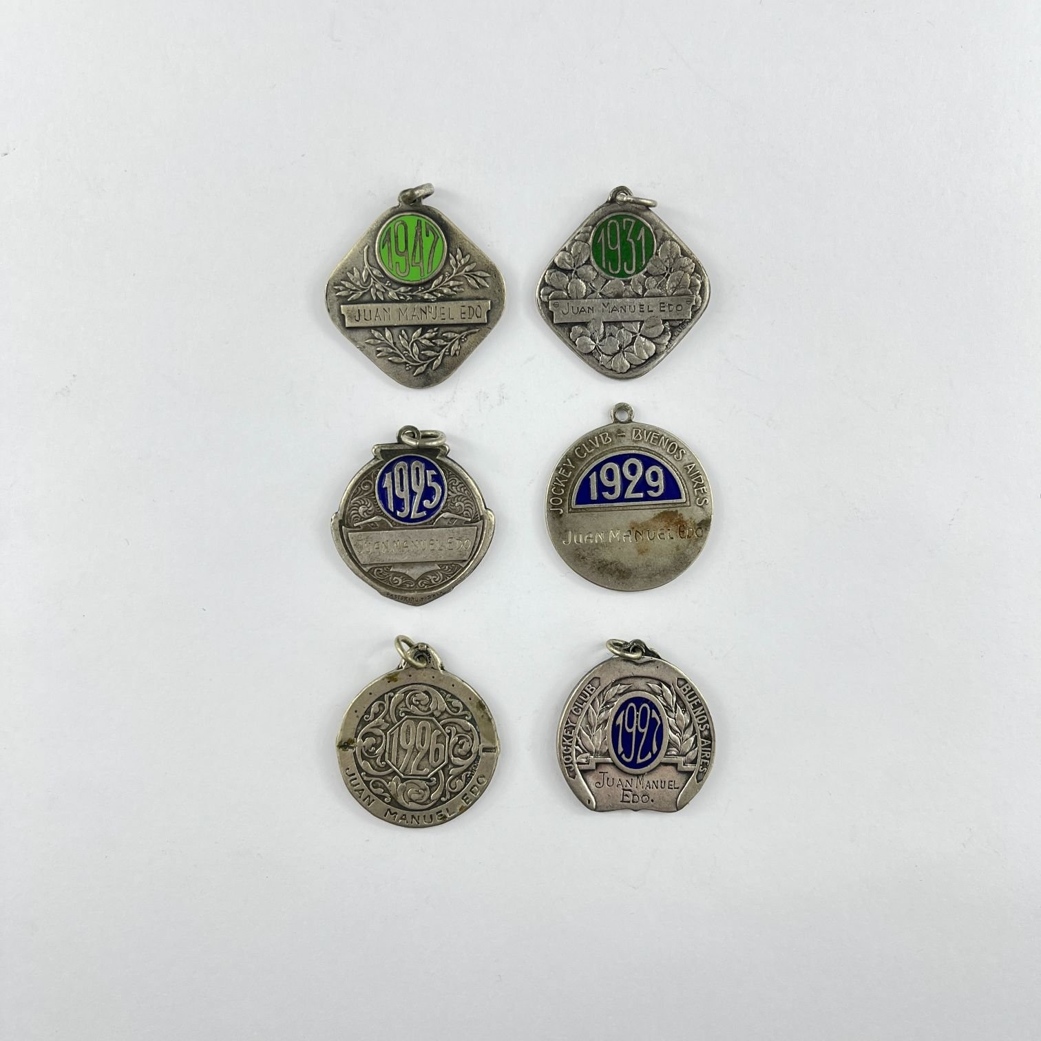 Medallas Jockey Club en plata