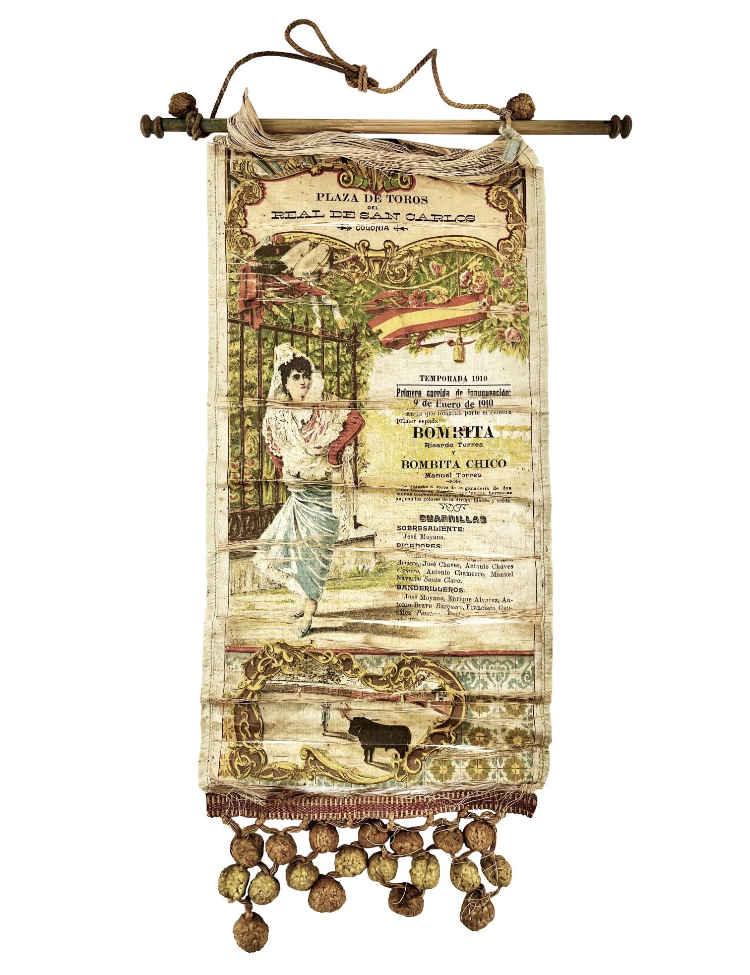 Pendón inauguración "Real de San Carlos"