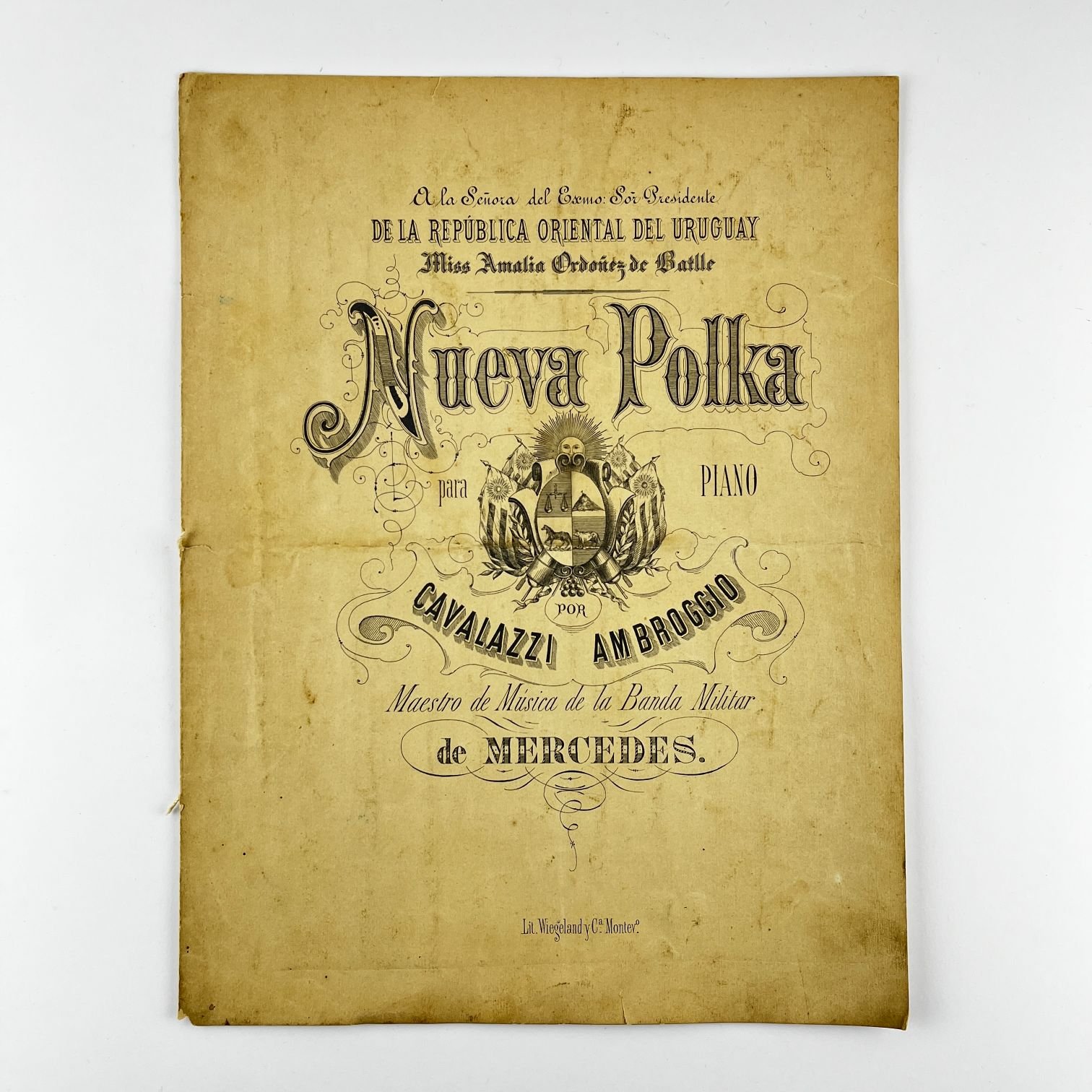 Partitura Amalia Ordóñez de Batlle