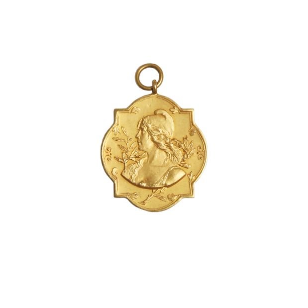 Medalla en oro 18 K José Batlle y Ordóñez