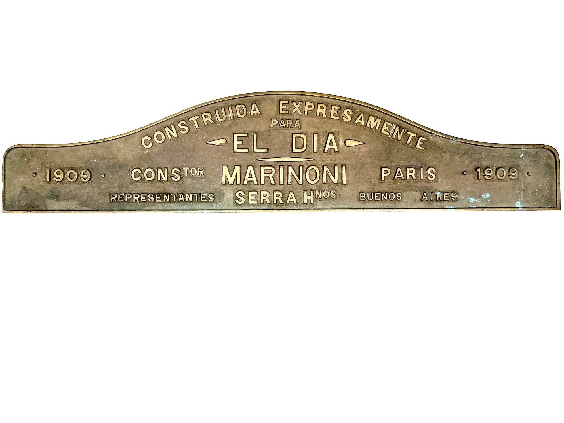 Placa imprenta diario El Día