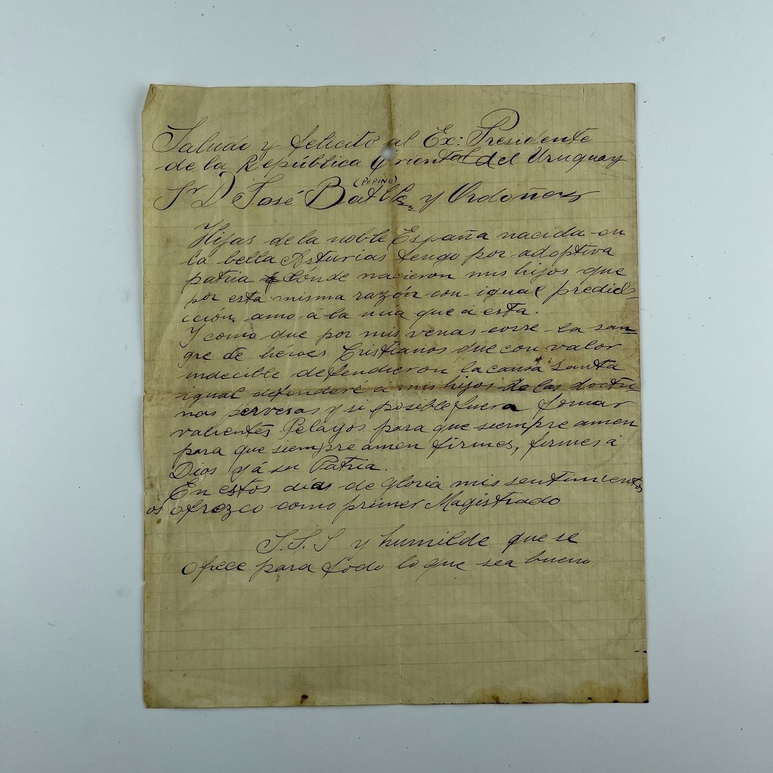 Documento Batlle y Ordóñez