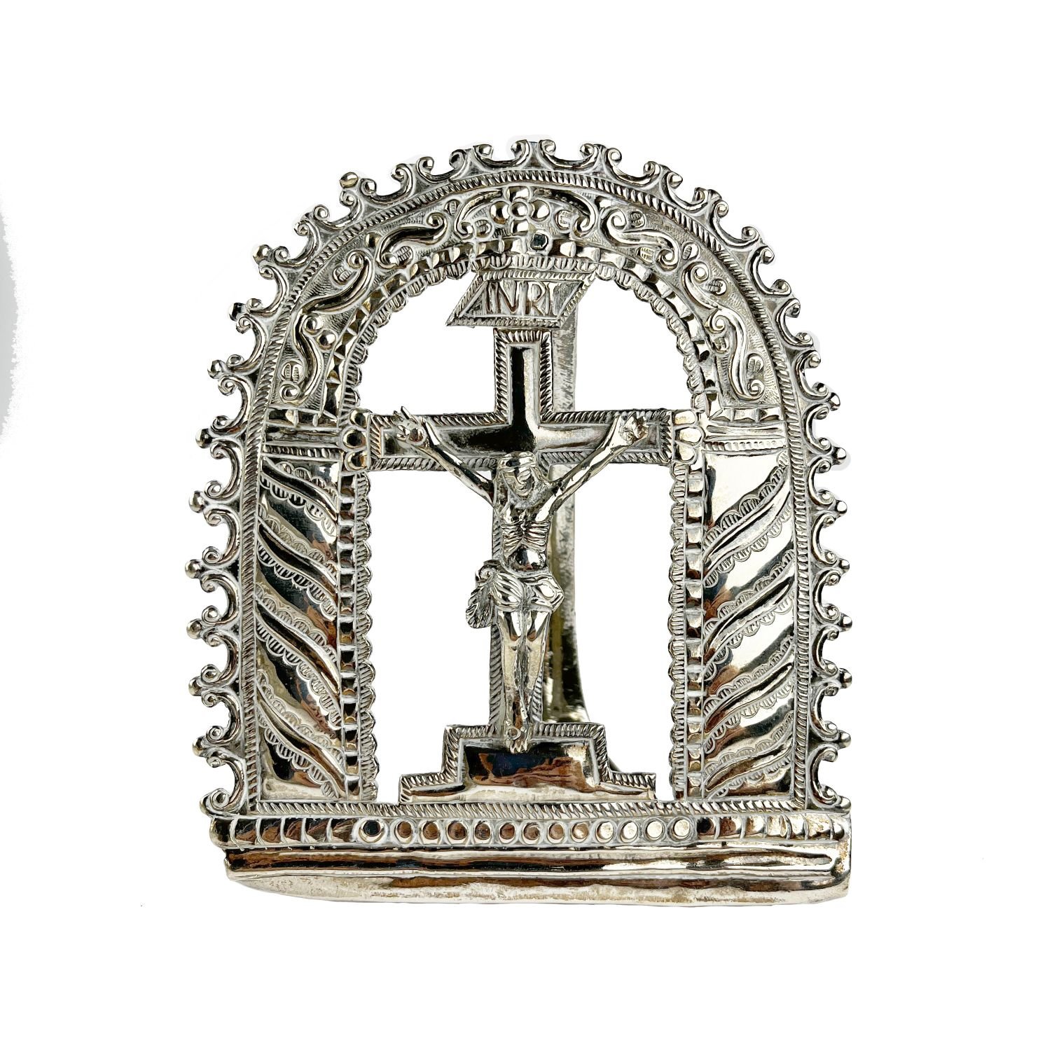 Placa hispanoamericana en plata