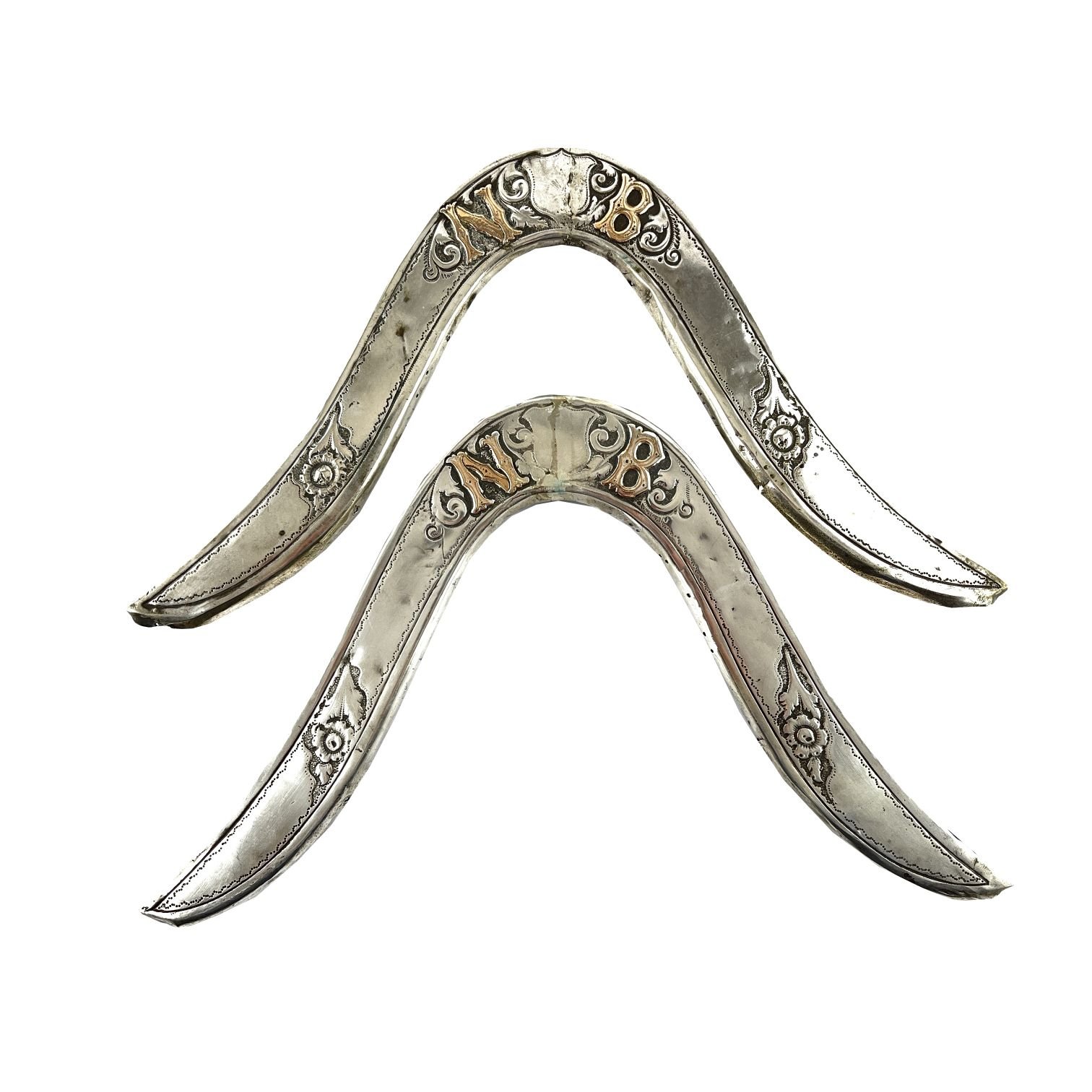 Cabezadas en plata y oro