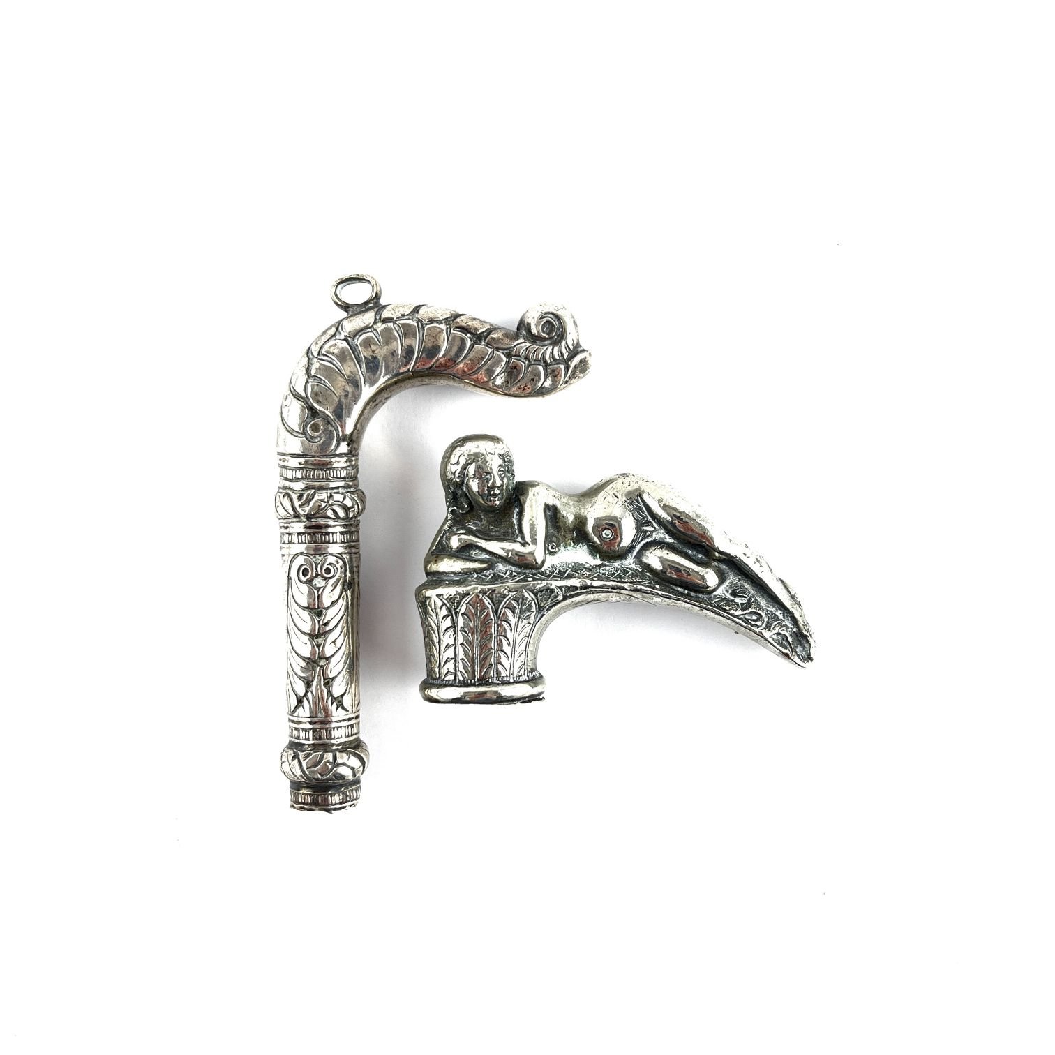 Cabos de arreador en plata y metal