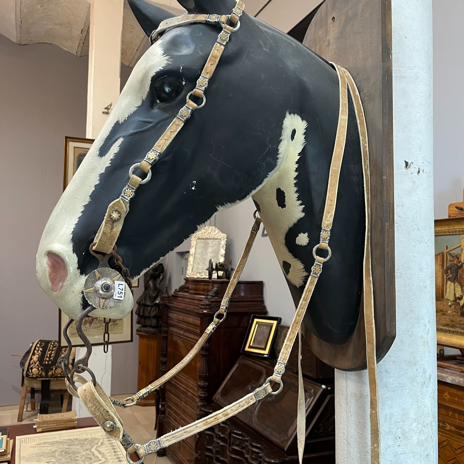 Juego de freno, cabezada y par de riendas