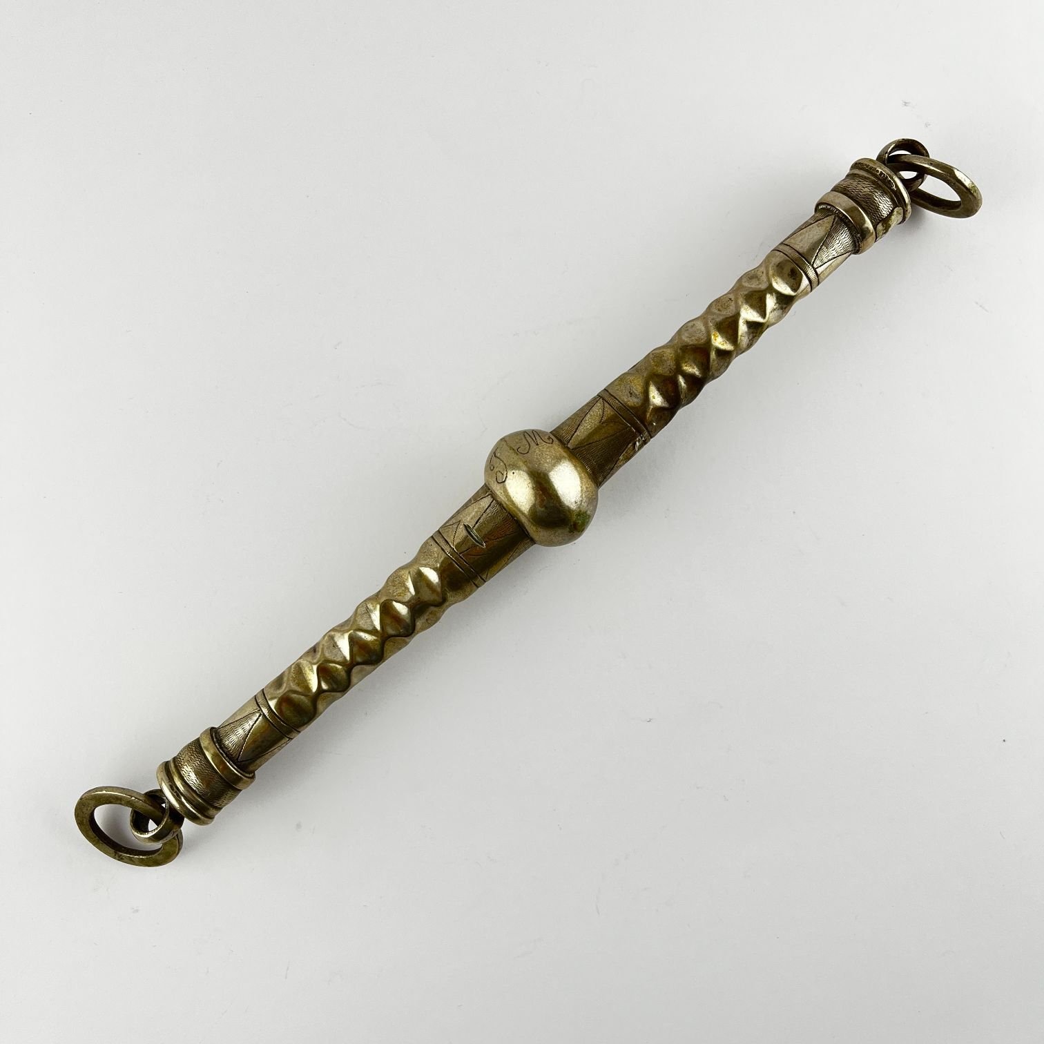 Cabo de arreador en plata