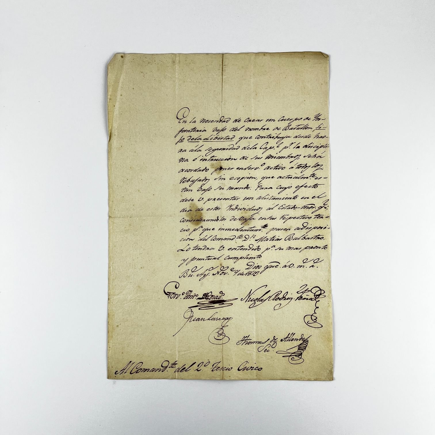 Documento Provincias Unidas del Río de la Plata