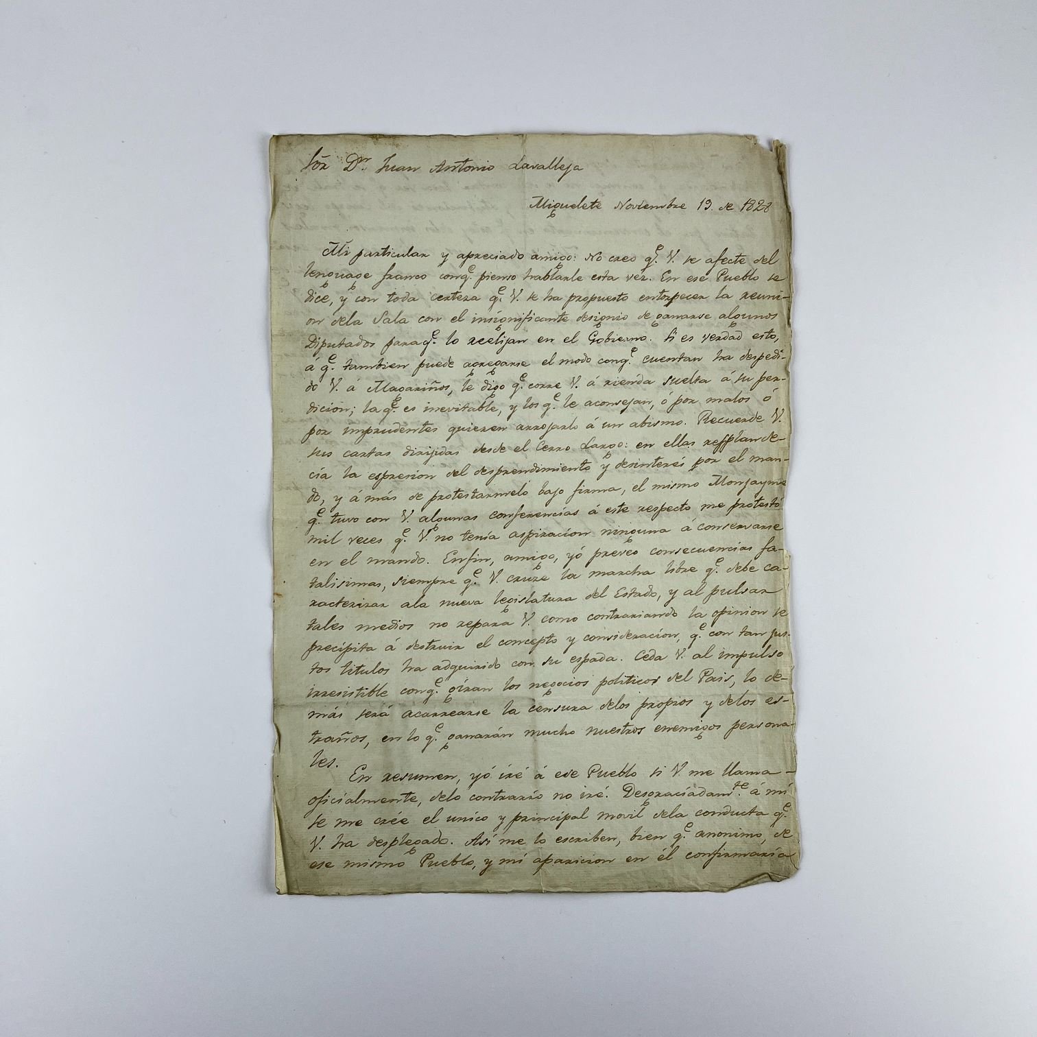 Documento Juan Antonio Lavalleja
