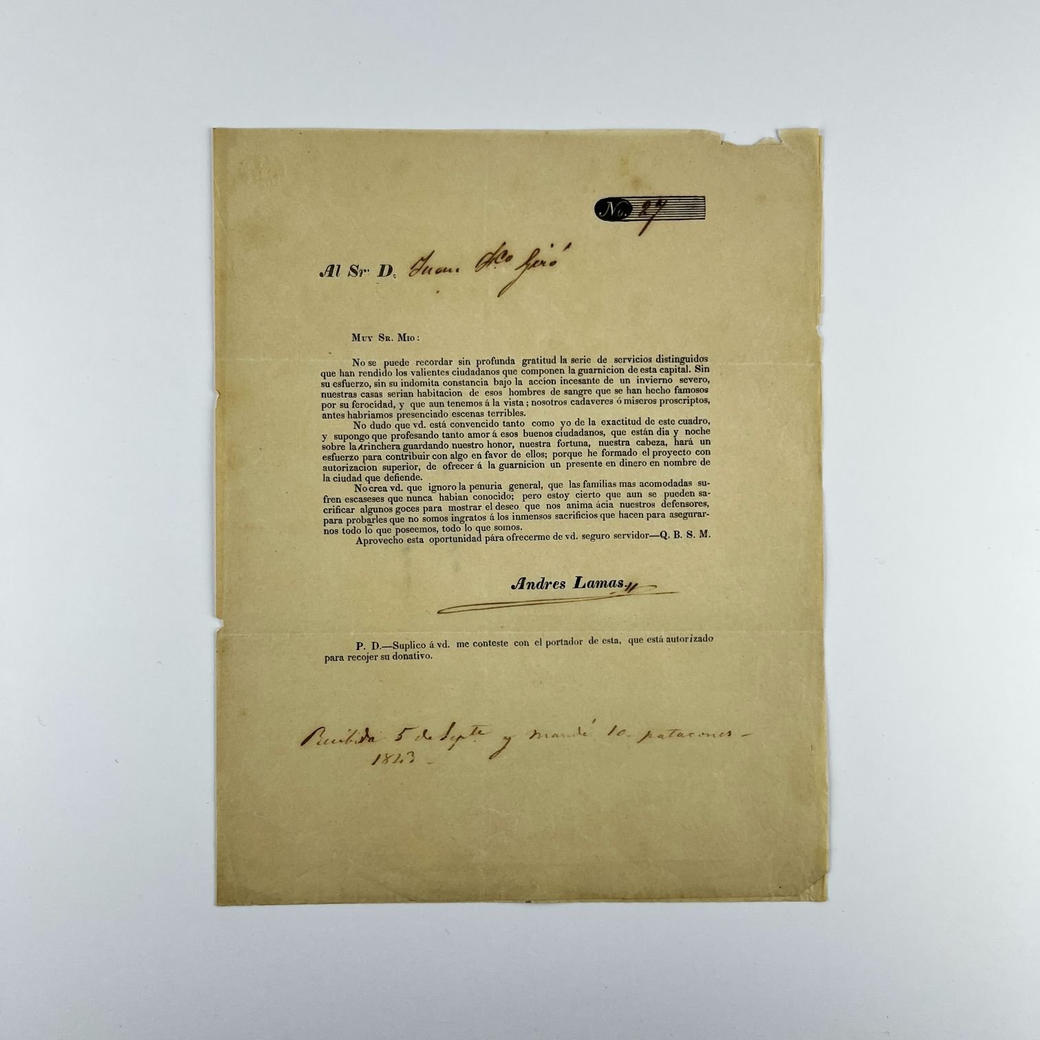 Documento Andrés Lamas