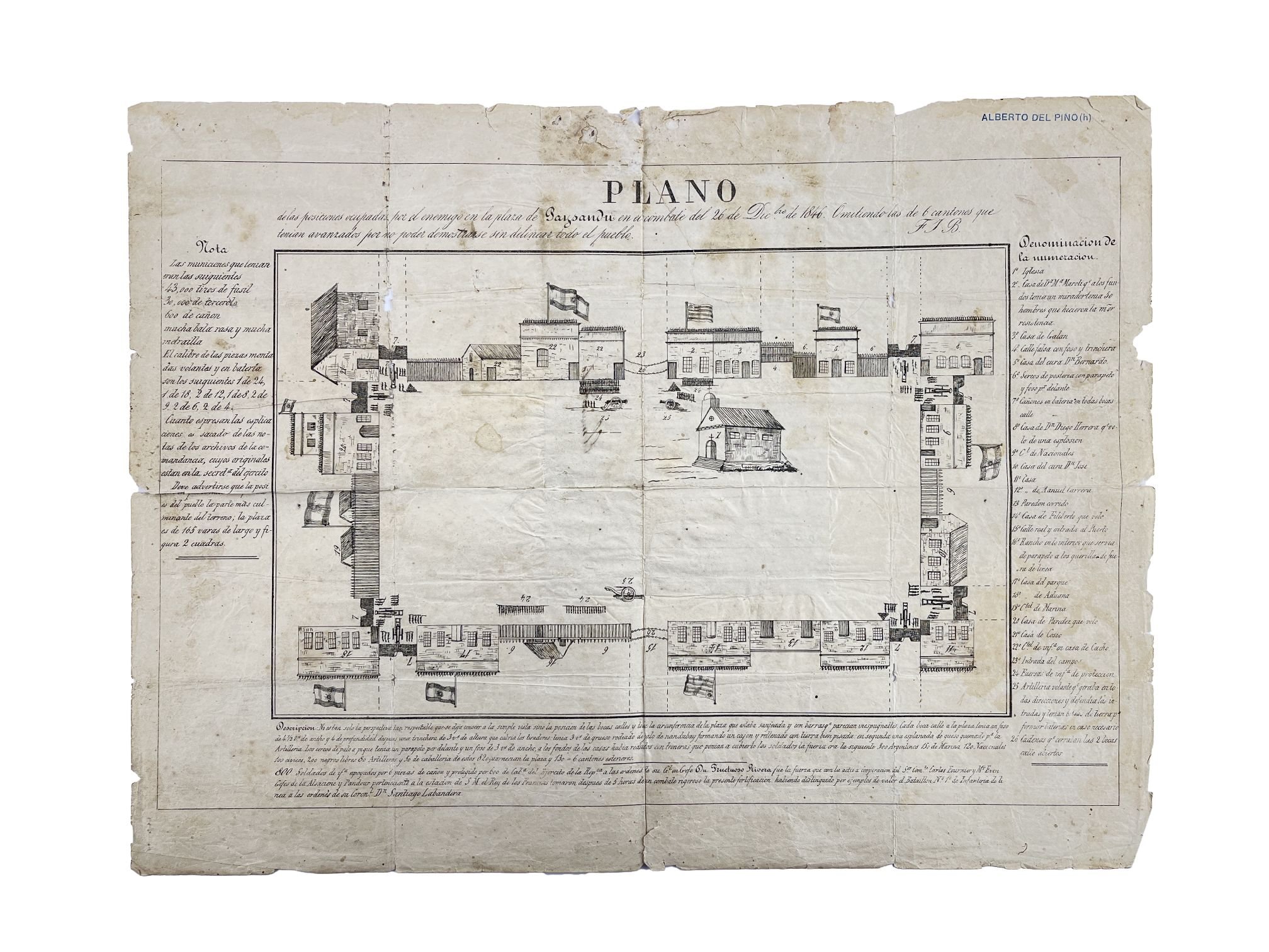 Plano del Sitio de Paysandú 1846