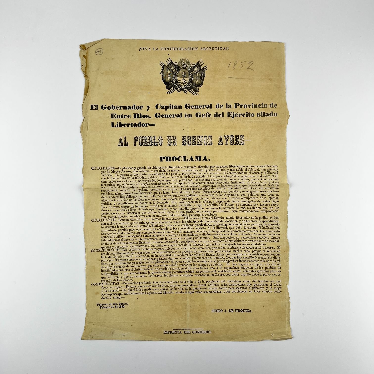 Documento Justo J. de Urquiza