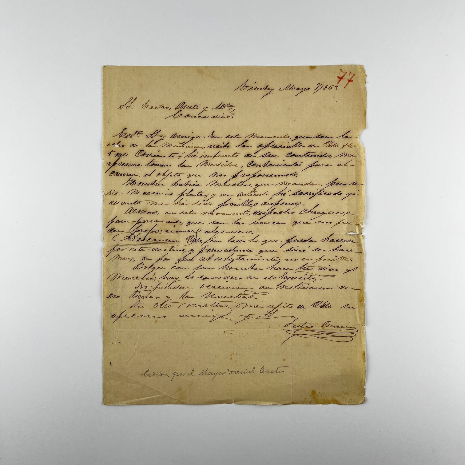 Tres cartas manuscritas - Imagen 3