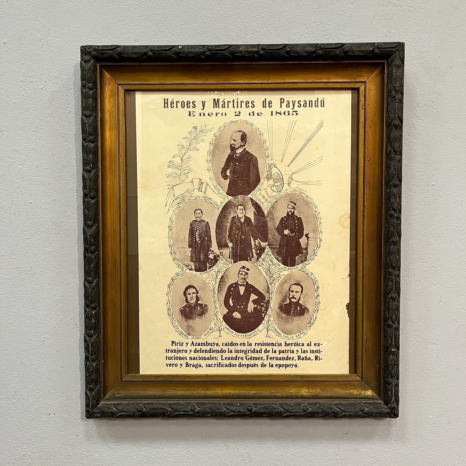 Afiche "Mártires de Paysandú"