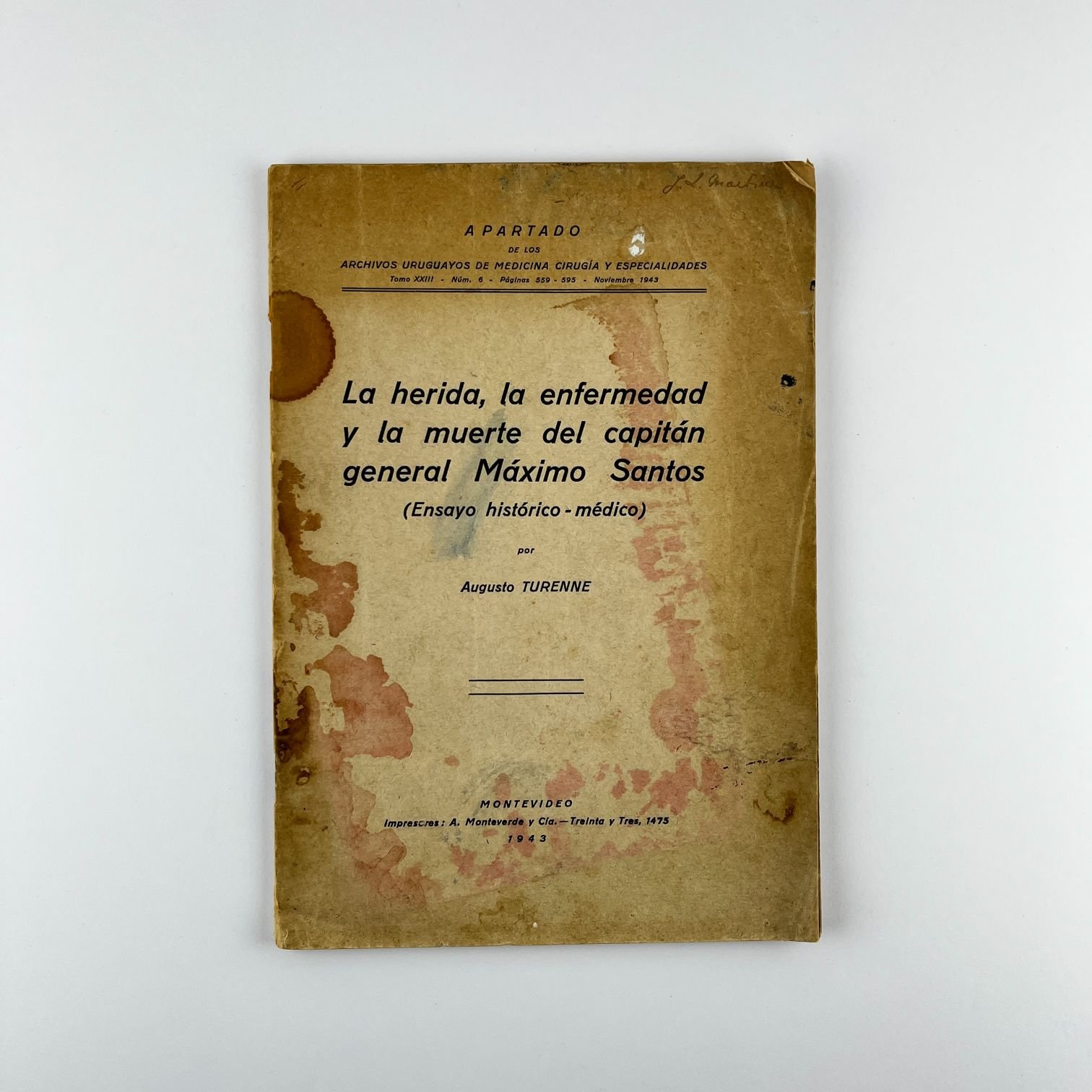 Libro Máximo Santos