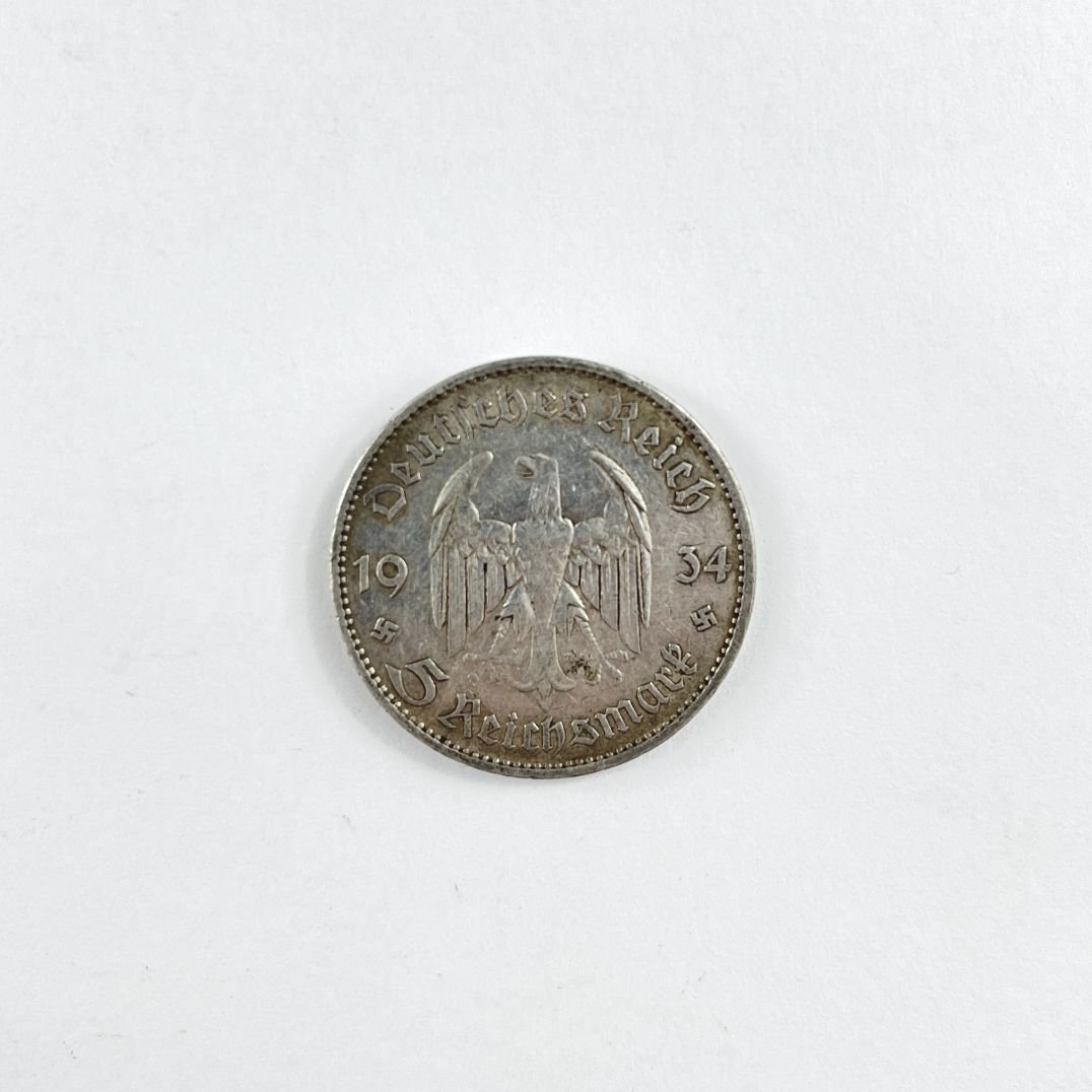 Moneda alemana en plata