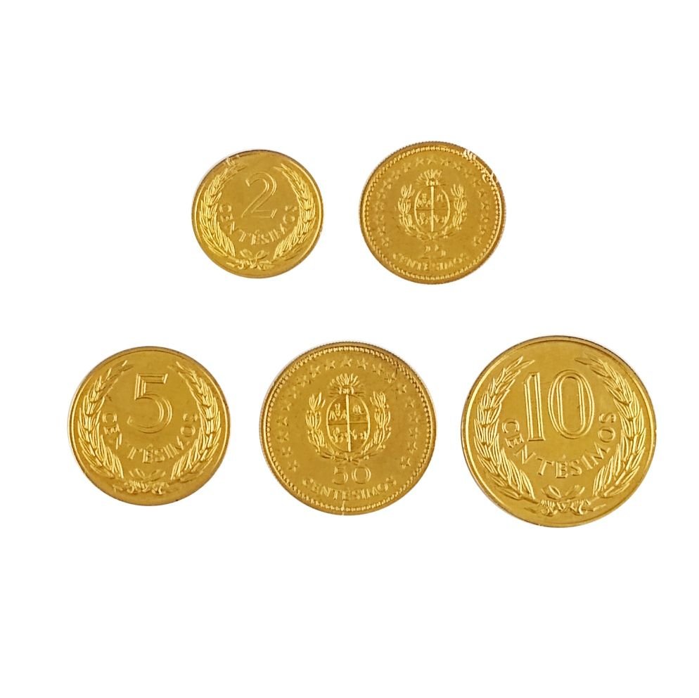 Monedas uruguayas oro