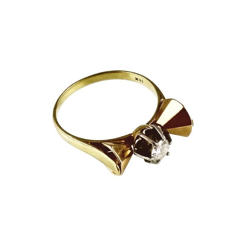 Anillo oro 18 K y brillante