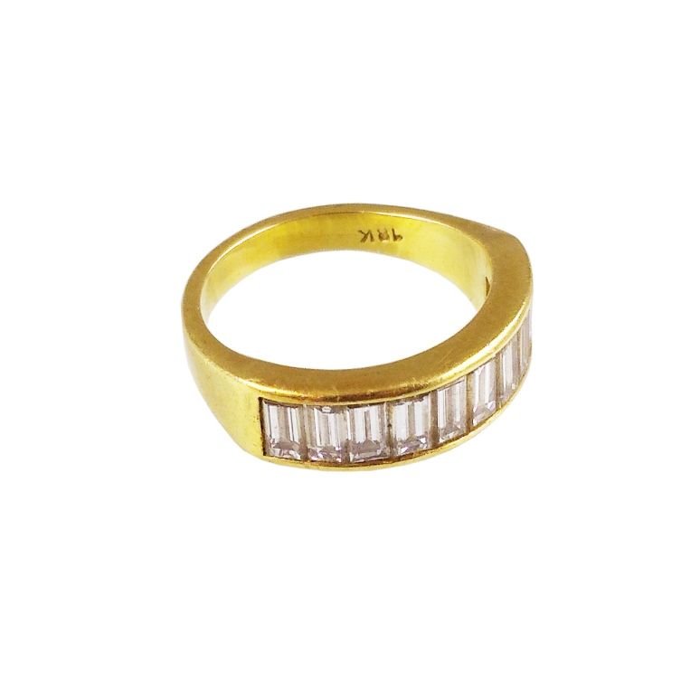 Anillo oro 18 K y diamantes