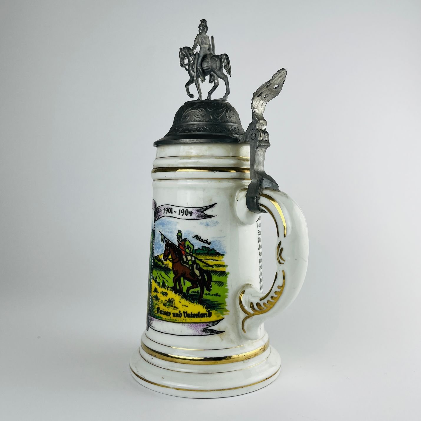 Tankard alemán en porcelana - Imagen 2