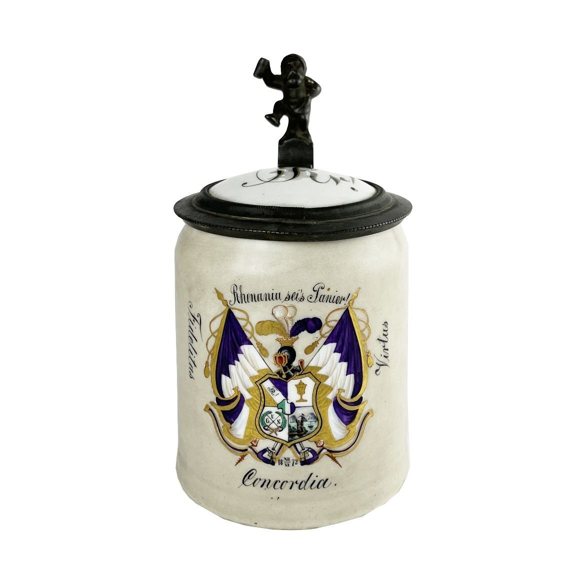 Tankard alemán en porcelana