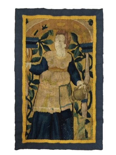 Fragmento de tapiz de Aubusson