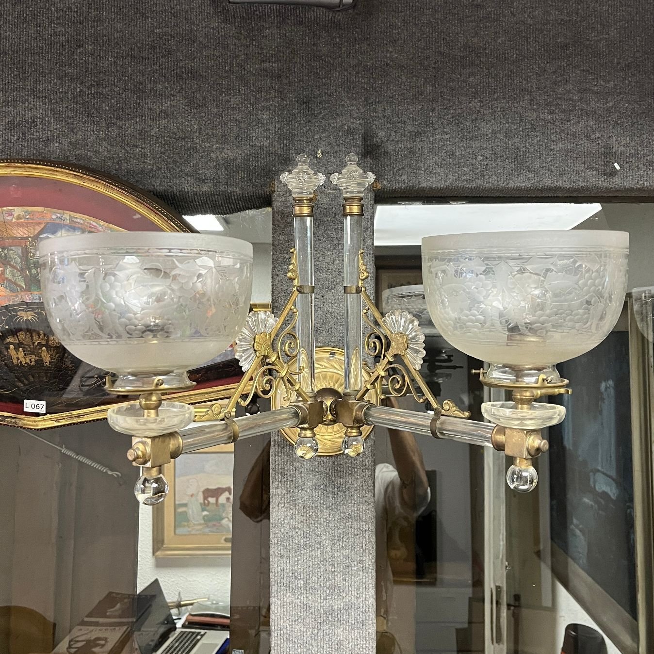 Par de apliques tipo Osler