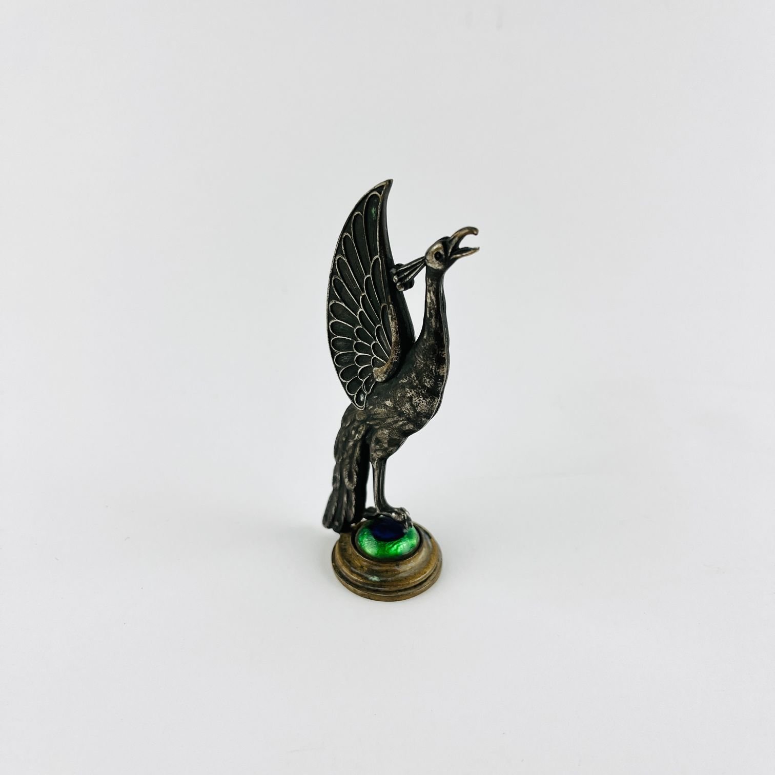 Matasellos en bronce y esmalte