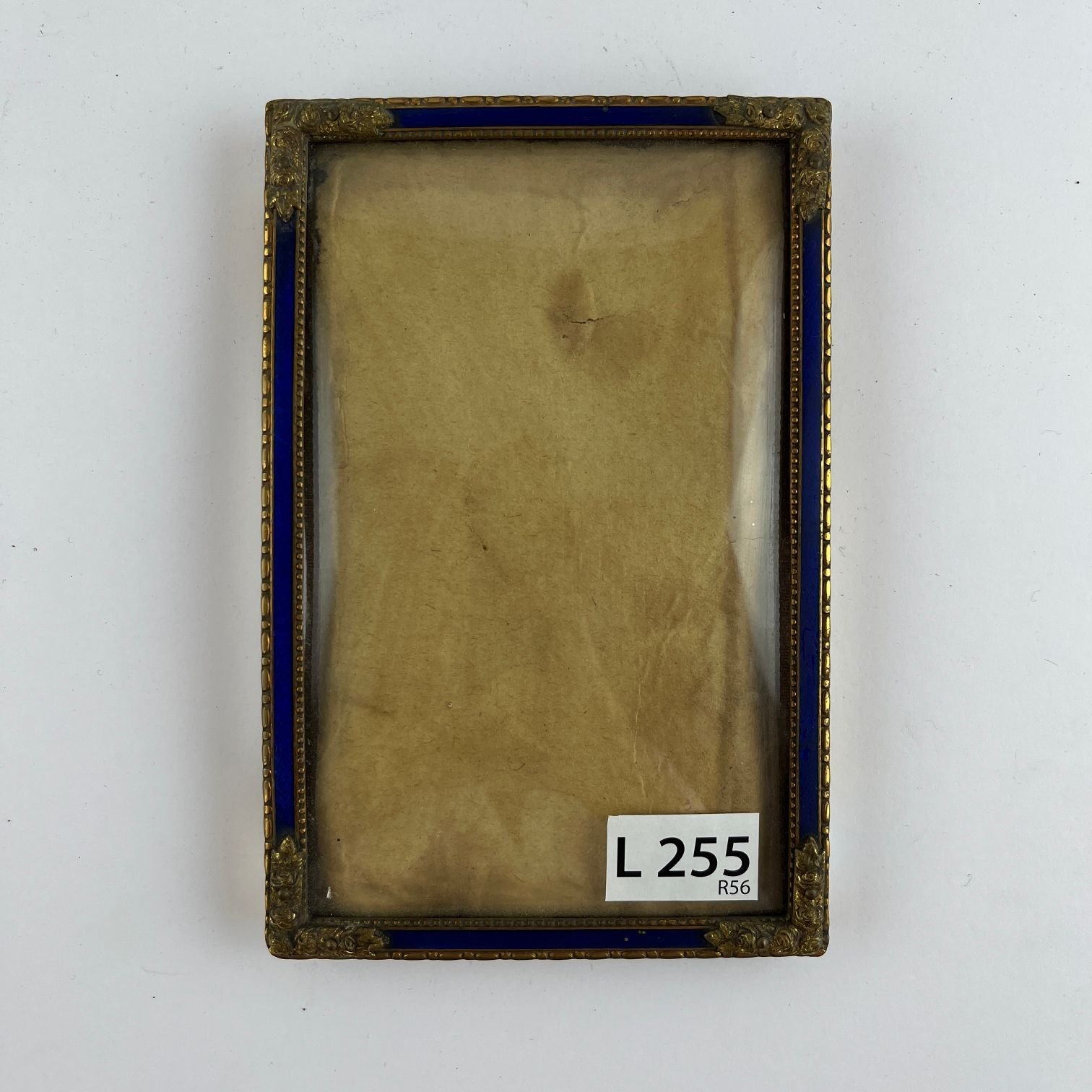 Portarretratos en bronce y esmalte