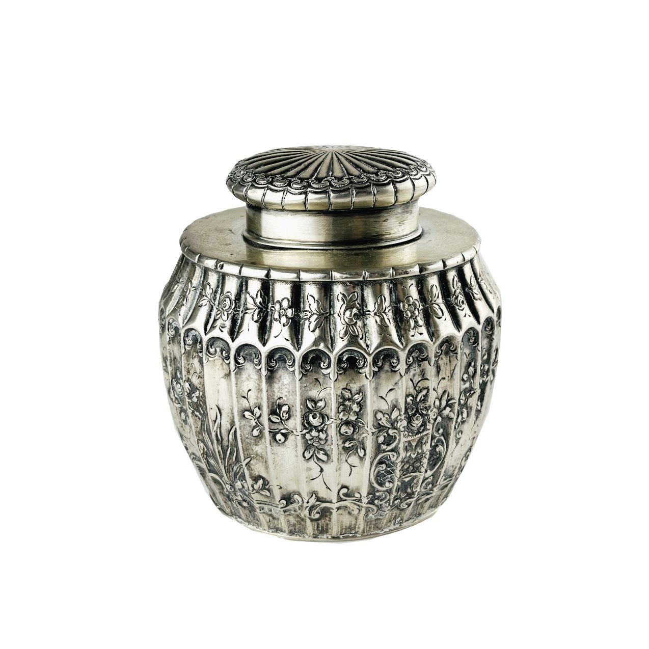 Caja para té en plata