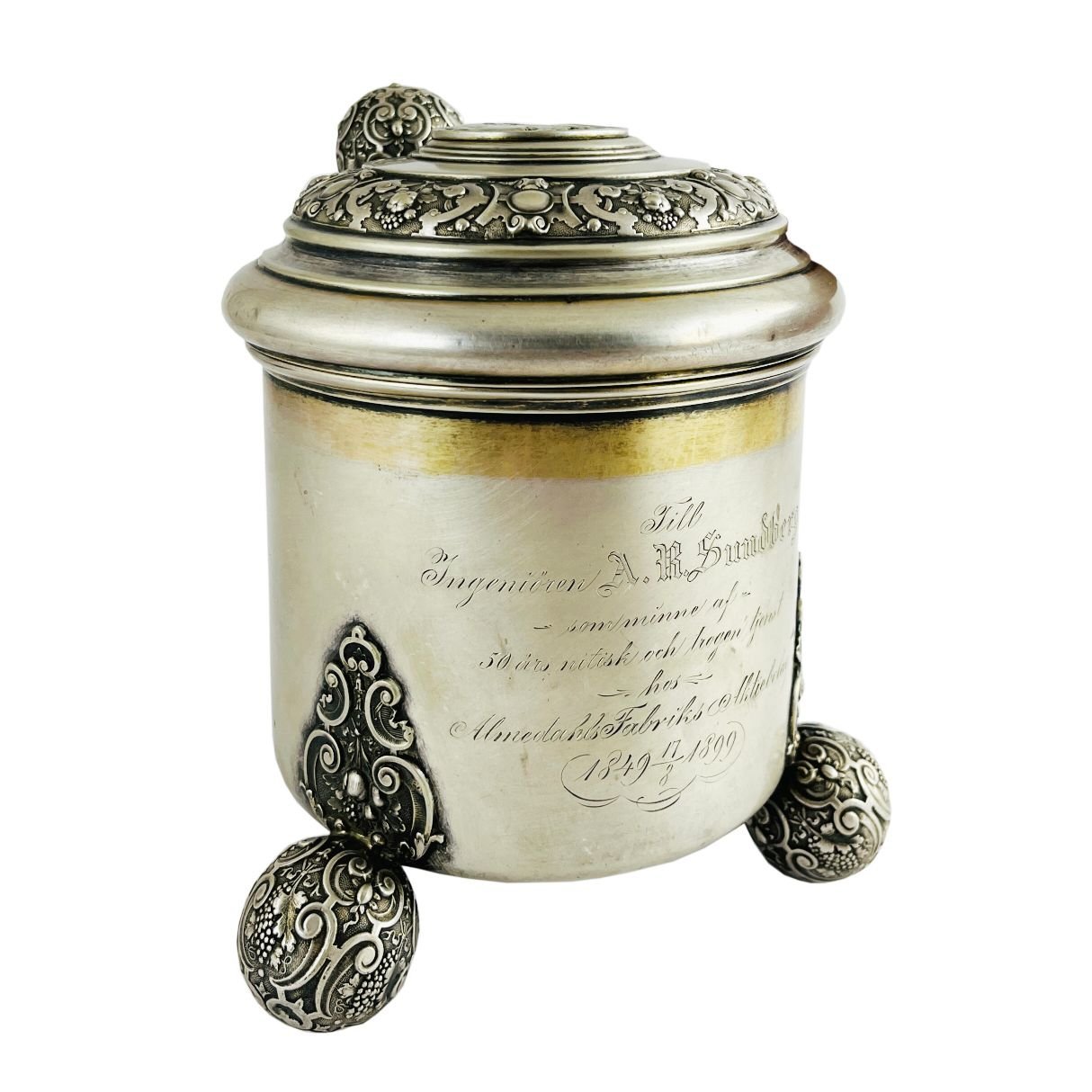 Tankard sueco en plata