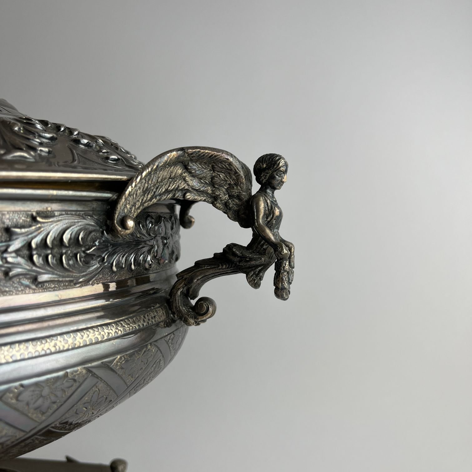 Centro de mesa español en plata - Imagen 2