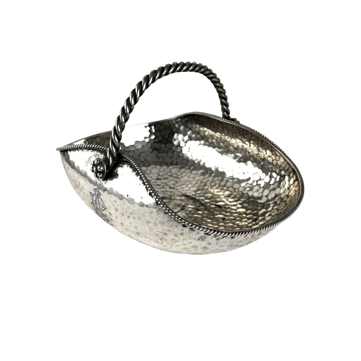 Centro de mesa alemán en plata