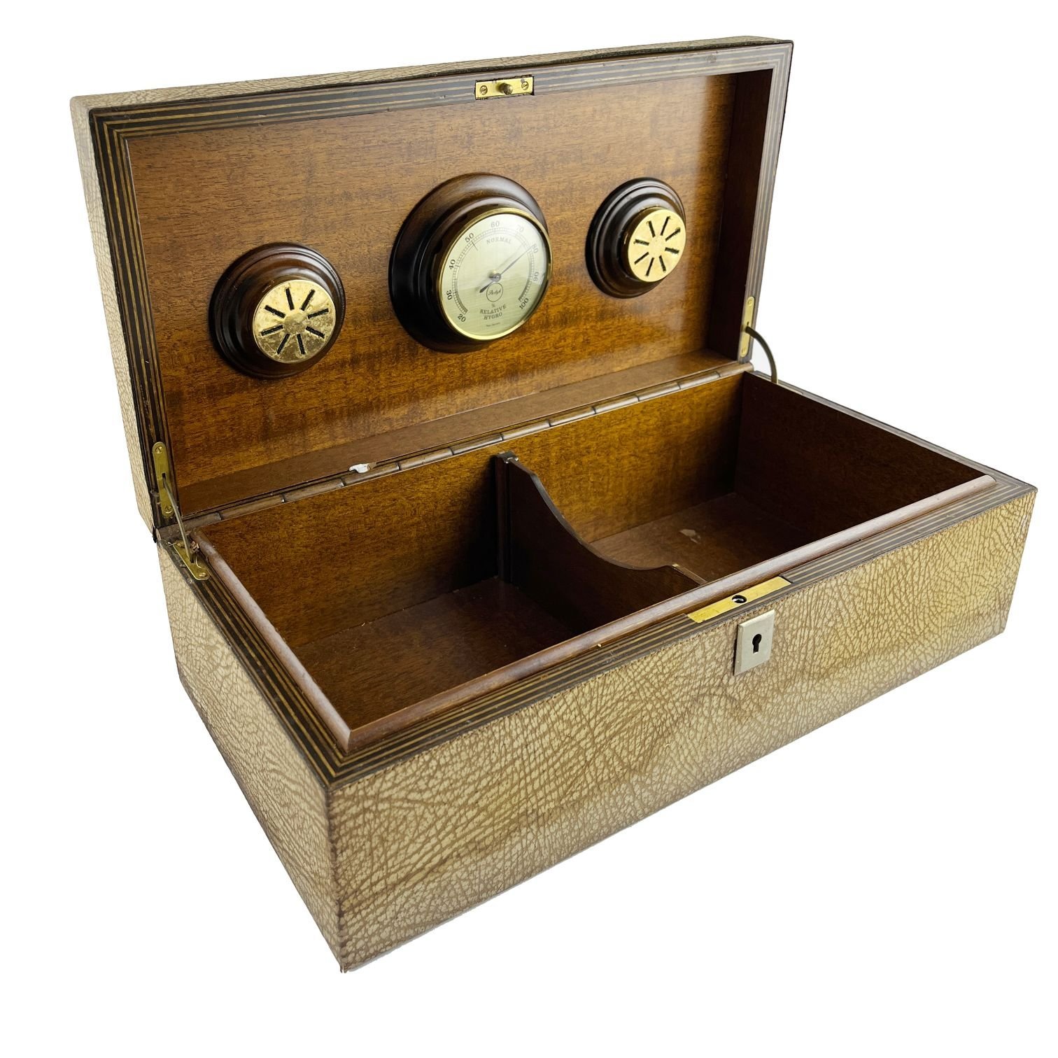 Cigarrera de sobremesa en madera de caoba - Imagen 2